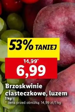 Lidl Brzoskwinie ciasteczkowe oferta