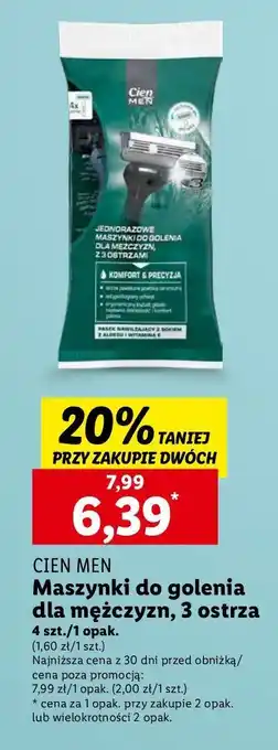 Lidl Maszynka do golenia Cien Men oferta