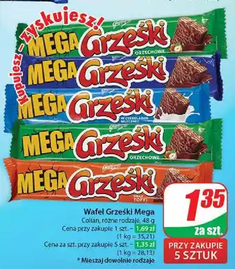 Dino Wafelek kakaowy w czekoladzie mlecznej Grześki Mega oferta