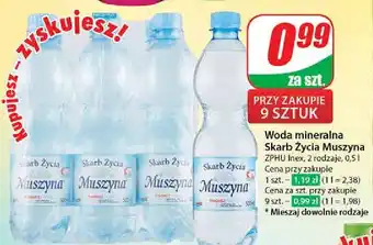 Dino Woda lekko gazowana Muszyna Skarb Życia oferta