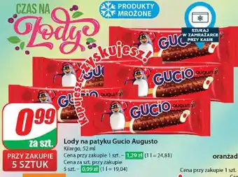 Dino Lód o smaku waniliowym z galaretką i polewą czekoladową Augusto Gucio oferta
