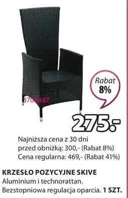 JYSK KRZESŁO POZYCYJNE SKIVE oferta