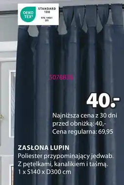 JYSK ZASŁONA LUPIN oferta