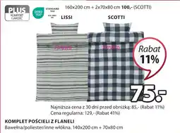 JYSK KOMPLET POŚCIELI Z FLANELI LISSI / SCOTTI oferta