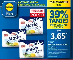 Lidl Masło ekstra Pilos oferta