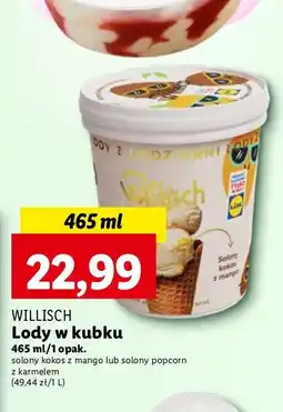 Lidl Lody popcornium karmelotron Willisch oferta