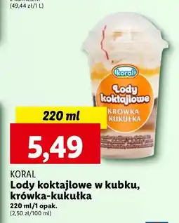 Lidl Lody krówka-kukułka Koral koktajlowe oferta