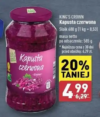 ALDI Kapusta czerwona King's crown (aldi) oferta