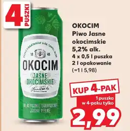 Kaufland OKOCIM Piwo Jasne okocimskie 5,2% alk. 4 x 0,5l oferta