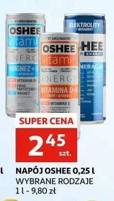 Auchan Napój energetyczny witamina d+k + wapń c Oshee Vitamin Energy oferta