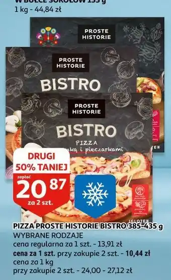 Auchan Pizza po kaszubsku z kabanosem i kiszonym ogórkiem Iglotex Proste Historie Bistro oferta