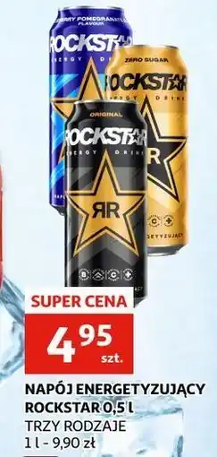 Auchan Napój energetyczny original zero Rockstar Energy Drink oferta