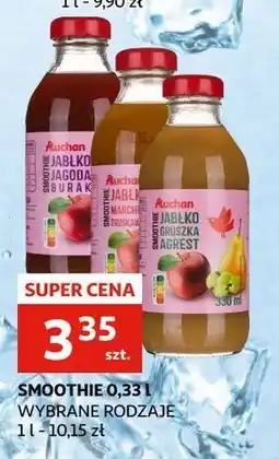 Auchan Smoothie jabłko- marchew- truskawka Auchan Różnorodne (Logo Czerwone) oferta