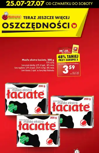 Biedronka Masło ekstra Łaciate oferta