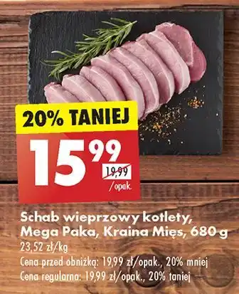 Biedronka Schab wieprzowy kotlety Kraina Mięs oferta