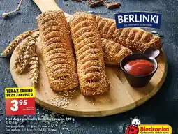 Biedronka Hot dog z parówką berlinką i sosem oferta