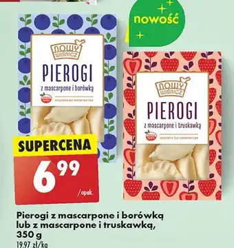 Biedronka Pierogi z mascarpone i borówką Nowy Wiśnicz oferta