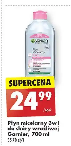 Biedronka Płyn micelarny do skóry wrażliwej Garnier Skin Naturals oferta