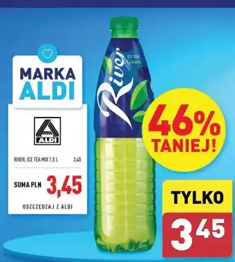 ALDI Napój ice tea green River oferta