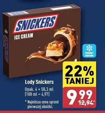 ALDI Baton lodowy Snickers oferta