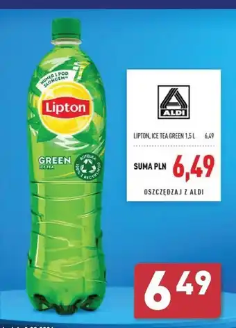 ALDI Herbata mrożona classic Lipton Green Ice Tea oferta