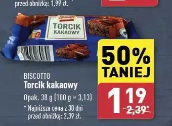 ALDI Torcik kakaowy Biscotto oferta