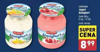 ALDI Jogurt cranberry-granatapfel Ehrmann Almighurt oferta