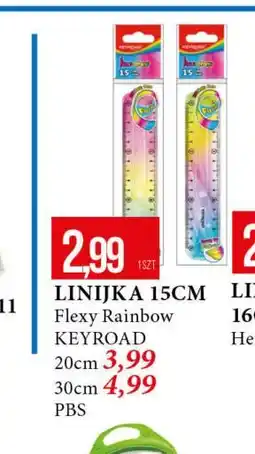 E.Leclerc Linijka flexy rainbow 15 cm Keyroad oferta