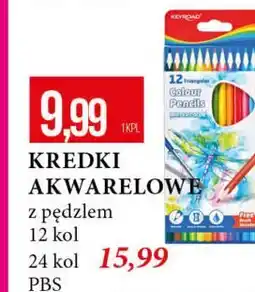 E.Leclerc Kredki akwarelowe + pędzel Keyroad oferta