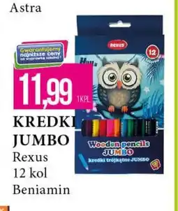 E.Leclerc Kredki trójkątne jumbo Rexus oferta