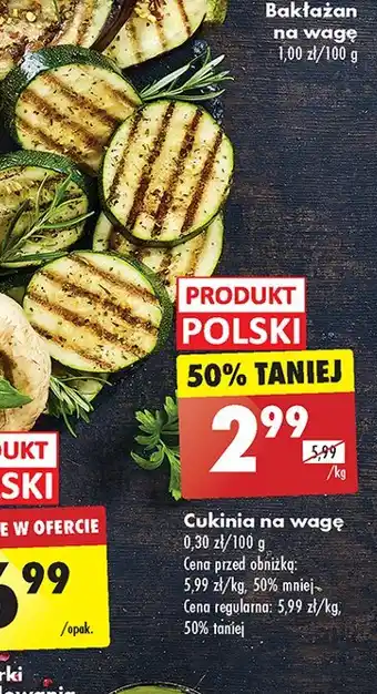 Biedronka Cukinia oferta
