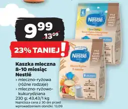 Netto Kaszka mleczna ryżowo-kukurydziana banan-jabłko-morela Nestle kaszka dzień dobry oferta