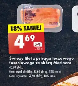 Biedronka Pstrąg tęczowo-łososiowy filet Marinero oferta
