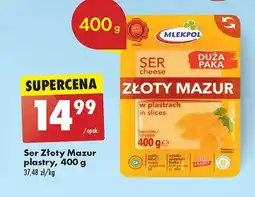 Biedronka Ser złoty mazur Mlekpol oferta
