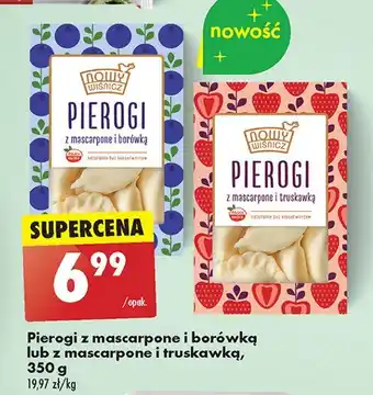 Biedronka Pierogi z mascarpone i truskawką Nowy wiśnicz oferta