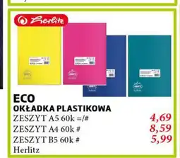Zeszyt a5 60 kartek linia Herlitz