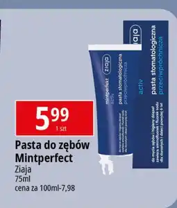 E.Leclerc Pasta do zębów przeciwpróchnicza activ Ziaja Mintperfekt oferta