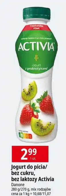 E.Leclerc Jogurt truskawka-kiwi bez laktozy Danone Activia oferta