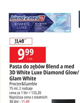 E.Leclerc Pasta do zębów glam white Blend-A-Med 3D White Luxe oferta