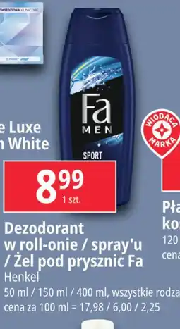 E.Leclerc Dezodorant sporty fresh Fa Men Sport oferta
