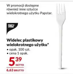 Makro Widelec plastikowy wielokrotnego użytku, 100 szt. oferta