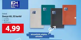 Lidl Zeszyt Oxford oferta