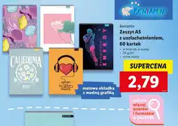 Lidl Zeszyt Beniamin oferta