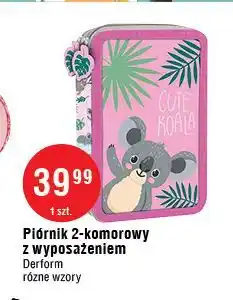 Piórnik z wyposażeniem 2-komorowy Derform