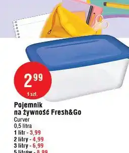 E.Leclerc Pojemnik na żywność fresh&go 1 l Curver oferta