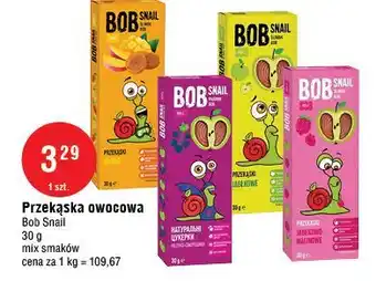 E.Leclerc Przekąska jabłkowo-malinowa Bob Snail oferta