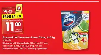 Biedronka Kostka do wc lime Domestos Power5 oferta