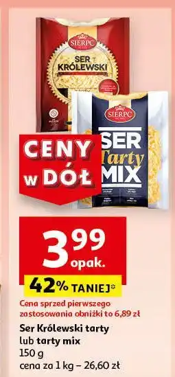 Auchan Ser żółty tarty mix Sierpc oferta