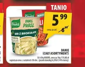 Arhelan Knorr Danie puree ser z brokułami 50 g oferta