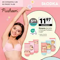 Biedronka Skarpetki damskie pusheen oferta